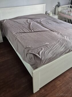 Postel IKEA 160x200 + rošty + matrace zdarma - 2