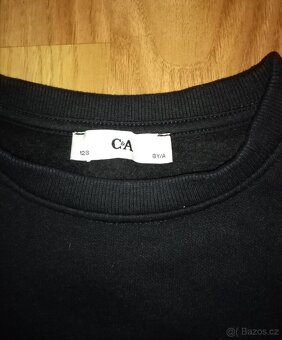 Černá crop mikina vel. 128 - 2