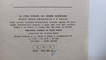 Řidič před zkouškou i v praxi - rok 1963 - 2