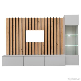 Nová Obývací stěna Virta Sconto dub artisan/světle šedá - 2