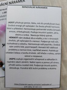Náramek z minerálů - 2