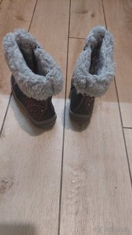 Šedé kožené kozačky vel. 27, zn. Fare - 2