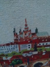 Praha obraz vyšívaný - 2