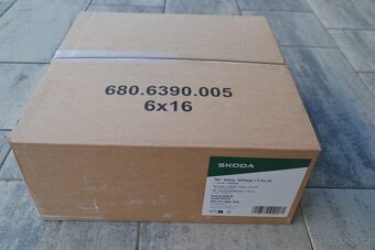 4ks NOVÉ orig.alu disky R16 Škoda Kamiq/Scala, S.Arona 5x100 - 2