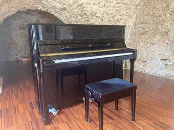 Schimmel piano, 120 cm vysoké, černé, vysoký lesk, použité, - 2