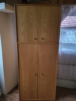 Dýhovana satni skříň šatní nástavcem - 2