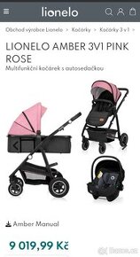 Lionelo Amber 3v1 kočárek - 2