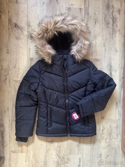 Nová dětská černá zimní bunda 122/128 - 2