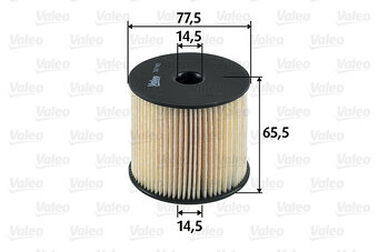 VALEO 587903 - Palivový filtr - nový - Citroen/Peugeot/Fiat - 2