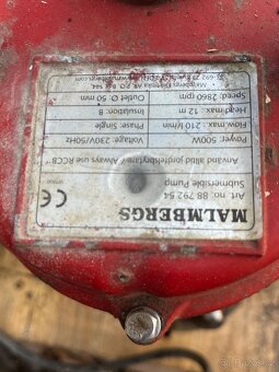 Elektrické kalové čerpadlo Malmbergs - 2