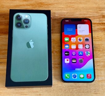 iPhone 13 Pro Max Alpine Green BATERIE 100% TOP - 2