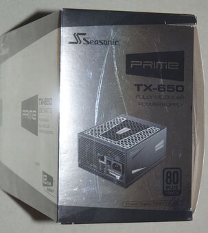 SEASONIC zdroj 650W PRIME TX-650,80+ TITANIUM, NOVÝ - 2