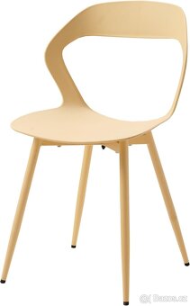 Nový set jídelních židlí, žluté, 4 kusy - 2