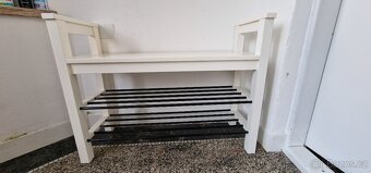 Lavice s botníkem Ikea Hemnes - 2