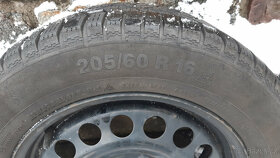 VW Turan zima 4 ks. 205/60/16 + plech origo - 2