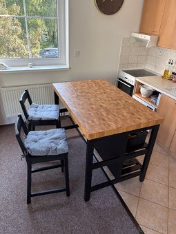 VADHOLMA kuchyňský ostrůvek černá/dub - 2