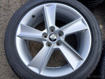 Prodám sadu Orig Alu kol Škoda 215/45R16 letní - 2
