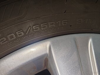 Originál ALU Citroën C4 16" 4×108, M+S 205/55 R16 - 2