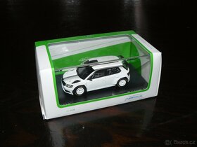 Škoda Fabia 3 R5 abrex 1:43 bílá a Barum Rally - 2