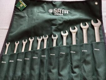 očkoploché klíče  sada 8 - 24 mm zn. SATA - 2