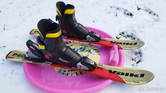 Dětské lyže 80 cm + lyžáky - 2