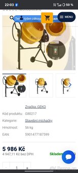 Lešení Míchačka bourací kladivo - 2