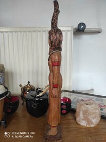 Soška Hathor Egypt dřevěná - 2