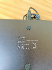 ZENS dual bezdrátová nabíječka 2x10w - 2
