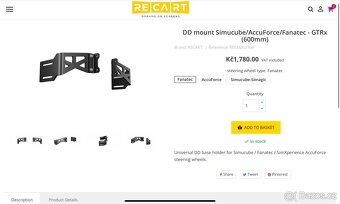 Fanatec držák pro rigy recart - 2