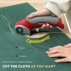 Elektrický rotační řezač tkanin CGOLDENWALL - 2