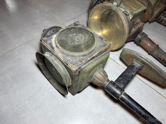 Starožitné kočárové lucerny/lampy rok 1900 - 2