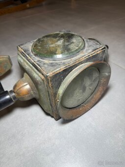 Starožitná kočárová lucerna/lampa rok 1900 - 2