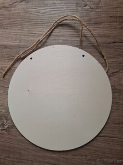 Dřevěná cedule průměr 20cm - 2