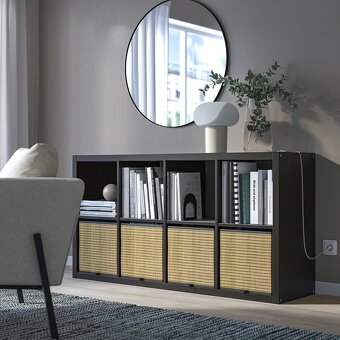 IKEA KALLAX 4X2 černohnědá, 77x147 cm - 2