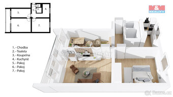 Prodej bytu 3+1, 63 m², Pardubice, ul. Bělehradská - 2