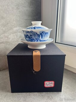 Gaiwan - luxusní porcelán Jing De Zhen + faktura - 2