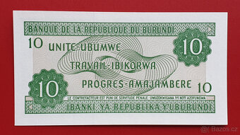 Bankovka BURUNDI 10 Francs rok 1997 stav UNC - 2