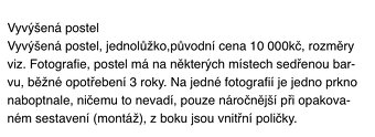Vyvýšená dětská postel - 2