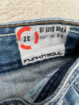 3/4ťáky třičtvrťáky šortky kraťasy Funk’n’Soul vel. 32 - 2