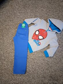 Chlapecké dětské kalhoty,mikina Spiderman 104 - 2