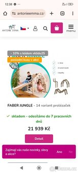 Dětské skládací žebřiny, prolezacka - 2