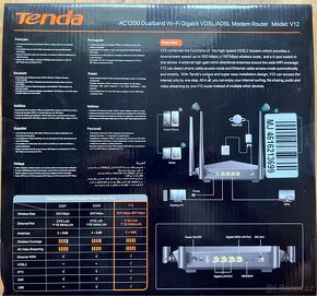 Prodám Tenda V12 Wireless AC VDSL2 / ADSL Router - 2