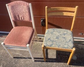 Dvě polstrované židle na prodej, prodejné spolu - 2