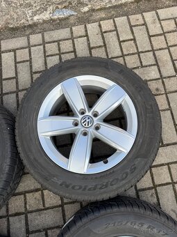 ORIGINÁL Alu Volkswagen Corvara R17, 5x112 - vč. pneu - 2