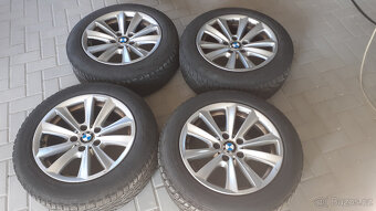 alu disky BMW 5x120 r17, zimní pneu 225/55/17 6mm - 2