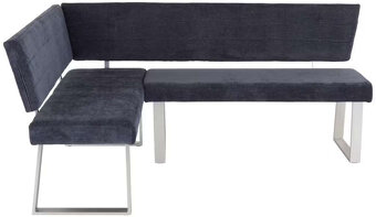 MID.YOU ROHOVÁ LAVICE Tmavě šedá látka  142,5/187 cm xxxlutz - 2