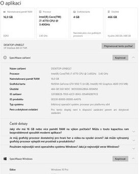 Herní a grafický PC i7 Nvidia 4GB - 2