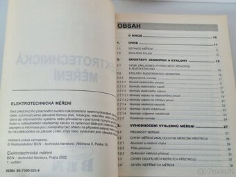 Elektrotechnická měření - BEN, technická literatura - 2