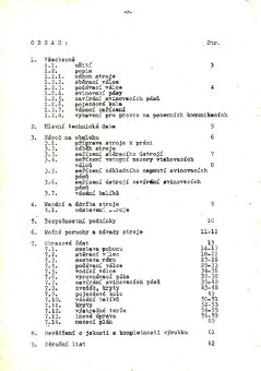 Lis Unibal návod na obsluhu a údržbu, katalog dílů - 2