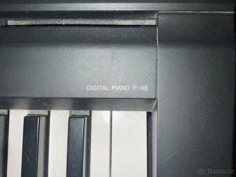 Yamaha digital piano P-45 set (stojan, židle, pevný sustain) - 2